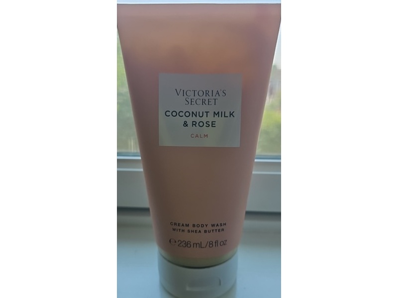 Victoria's Secret Cream Body Wash, Coconut Milk & Rose, 8 fl oz/236 mL