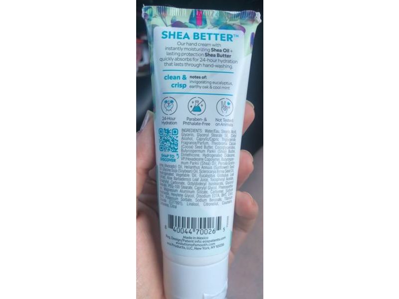 Ecos Shea Better Hand Cream, Eucalyptus, 2.5 fl oz/74 mL