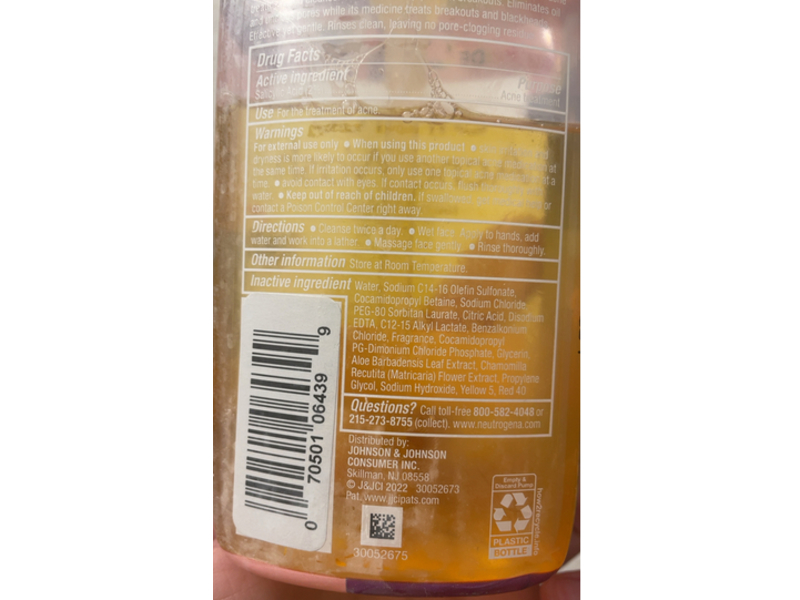 Neutrogena Oil-Free Acne Wash, Salicylic Acid, 269 mL