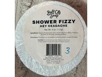 Buff City Soap Shower Fizzy, Hey Headache, 4 fl oz/113 g - Image 4