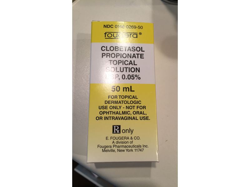 Clobetasol Propionate Topical Solution USP, 0.05%, 50 mL, Fougera (RX)