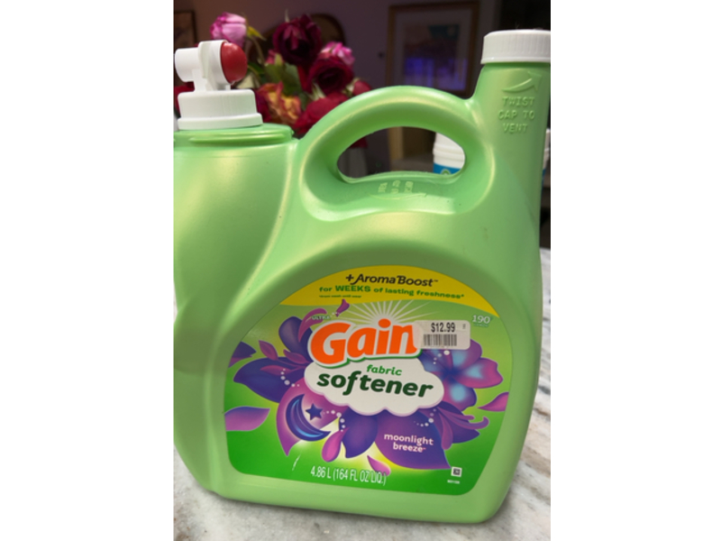 Gain Fabric Softener, Moonlight Breeze, 164 fl oz/4.86 L