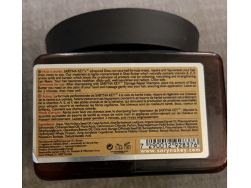 Saryna Key Hair Therapy Repair Butter, Pure African Shea Butter, 16.9 fl oz/500 mL