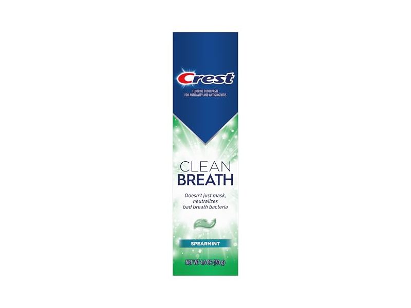 Crest Toothpaste Clean Breath, Spearmint, 4.6 oz/130 g