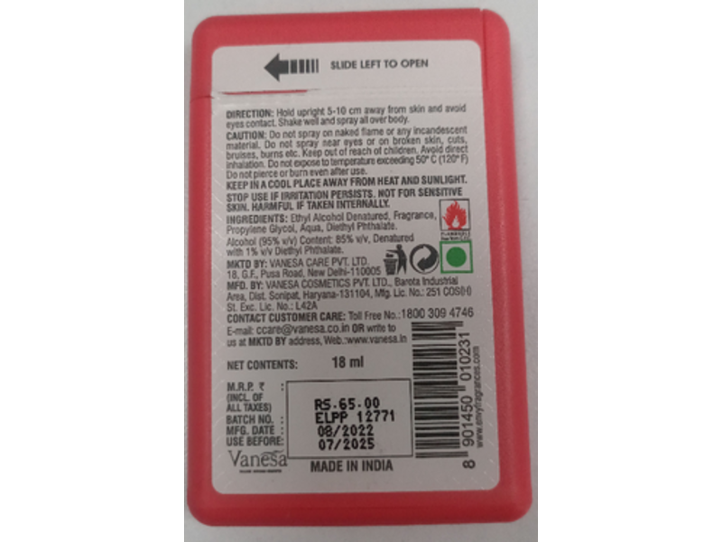 Envy Luv French Pocket Perfume, 18 mL