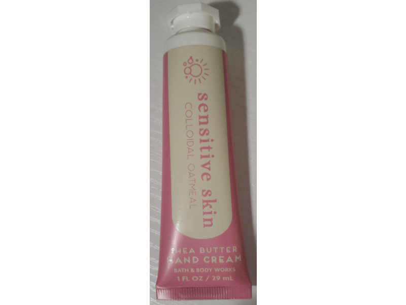 Bath & Body Works Sensitive Skin Shea Butter Hand Cream, Colloidal Oatmeal, 1 fl oz/29 mL