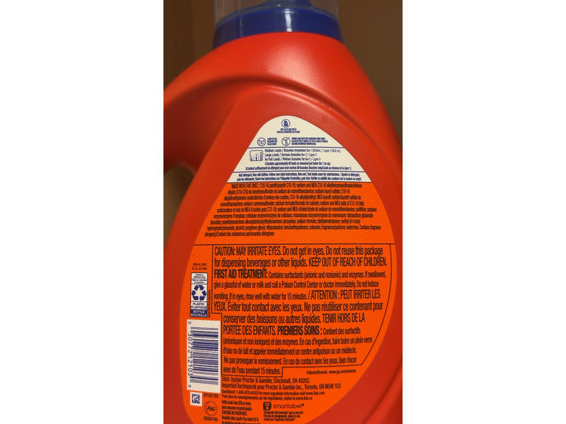Tide Liquid Laundry Detergent, Original, 80 Loads, 105 oz/3.1 L