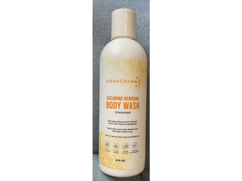 Aquacharm Chlorine Removal Body Wash, Unscented, 8 fl oz
