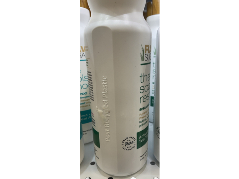 Raw Sugar The Scalp Restore Shampoo, Active Charcoal + Tea Tree, 18 fl oz/532 mL