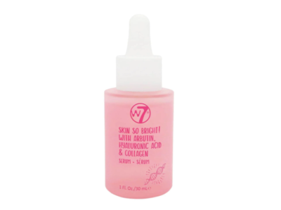 W7 Skin So Bright! Face Serum, Arbutin, Hyaluronic Acid & Collagen, 1 fl oz/30 mL