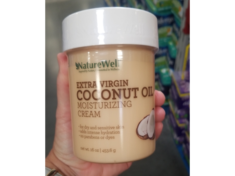 NatureWell Extra Virgin Coconut Oil Moisturizing Cream, 16 oz / 454 g