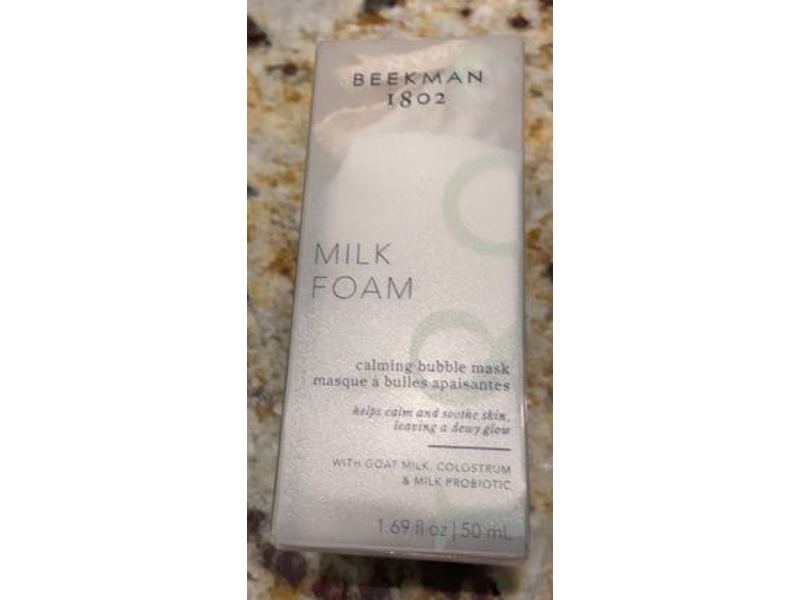 Beekman 1802 Calming Bubble Mask, Milk Foam, 1.69 fl oz/50 mL
