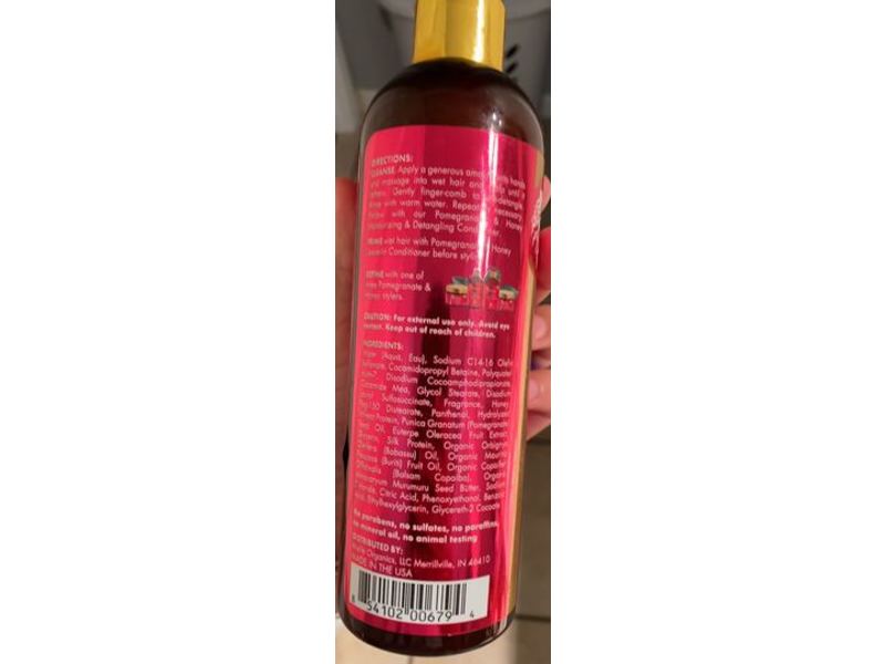 Mielle Moisturizing & Detangling Shampoo, Pomegranate & Honey, 12 fl oz/355 mL