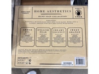 Home & Body Company Home Aesthetics Hand Soap Collection Set, Sweet Orange + Creamy Coconut + English Pear + Amber Fig - Image 3