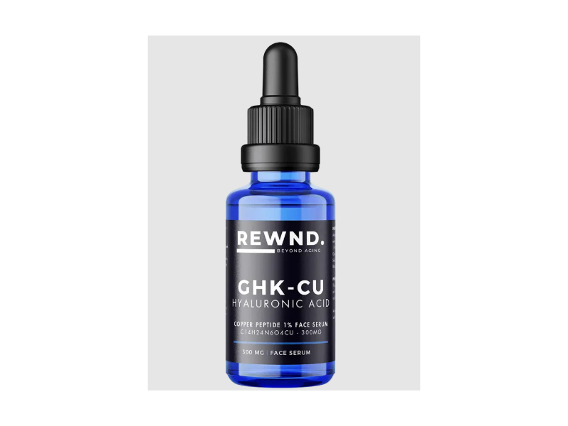 Rewnd GHK-Cu Hyaluronic Acid Face Serum, Copper Peptide 1%, 1 fl oz/30 mL