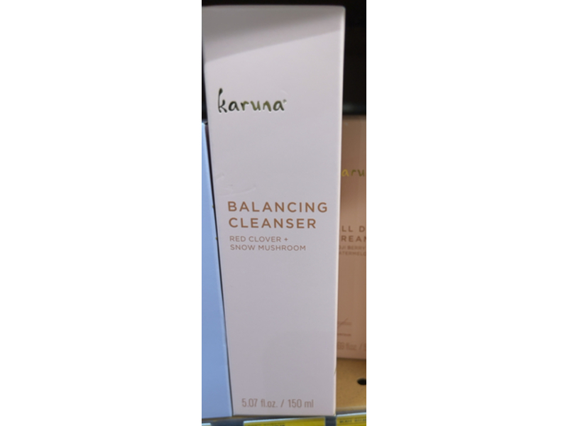 Karuna Balancing Cleanser, Red Clover+Snow Mushroom, 5.07 fl oz/150 mL