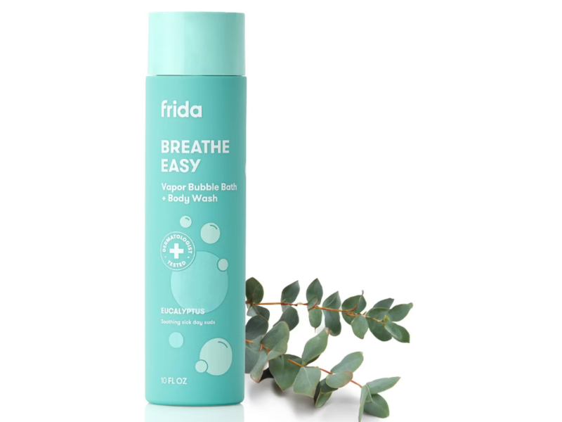Frida Breathe Easy Vapor Bubble Bath + Body Wash, Eucalyptus, 10 fl oz