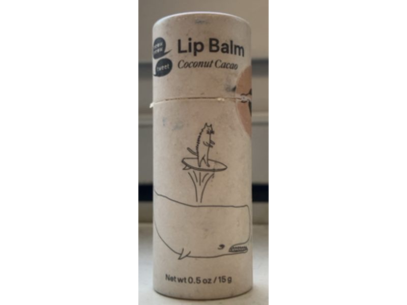 Meow Meow Tweet Lip Balm, Coconut Cacao, 0.5 oz/15 g