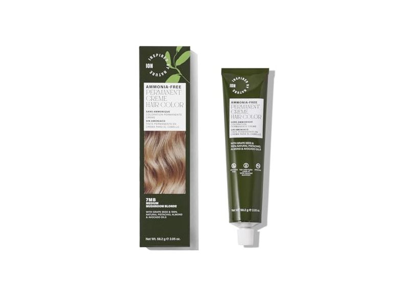 Ion Permanent Hair Color, 7 MB Medium Mushroom Blonde, 2.05 oz/58.2 g