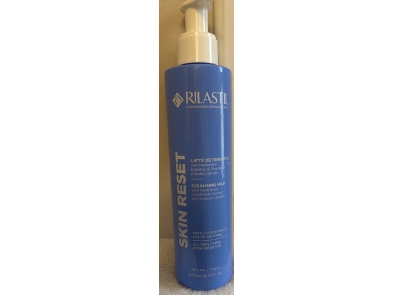 Rilastil Skin Reset Cleansing Milk, 6.76 fl oz/200 mL