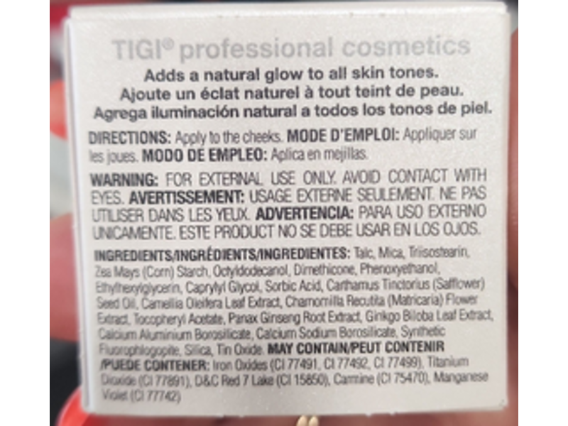 Tigi Glow Blush, Brilliance, 0.07 oz/2 g