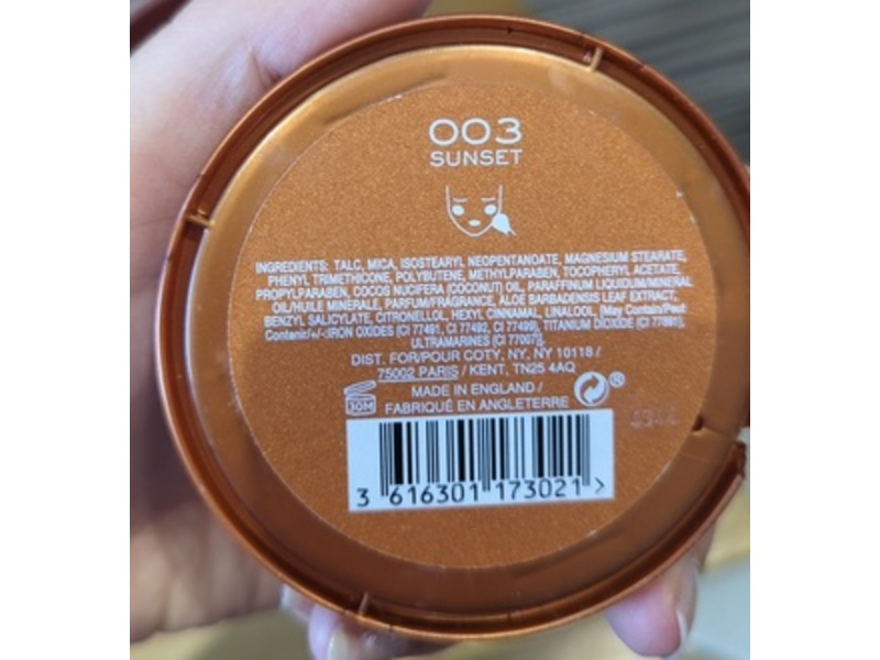 Rimmel Natural Bronzer, 003 Sunset, 0.49 oz/14 g
