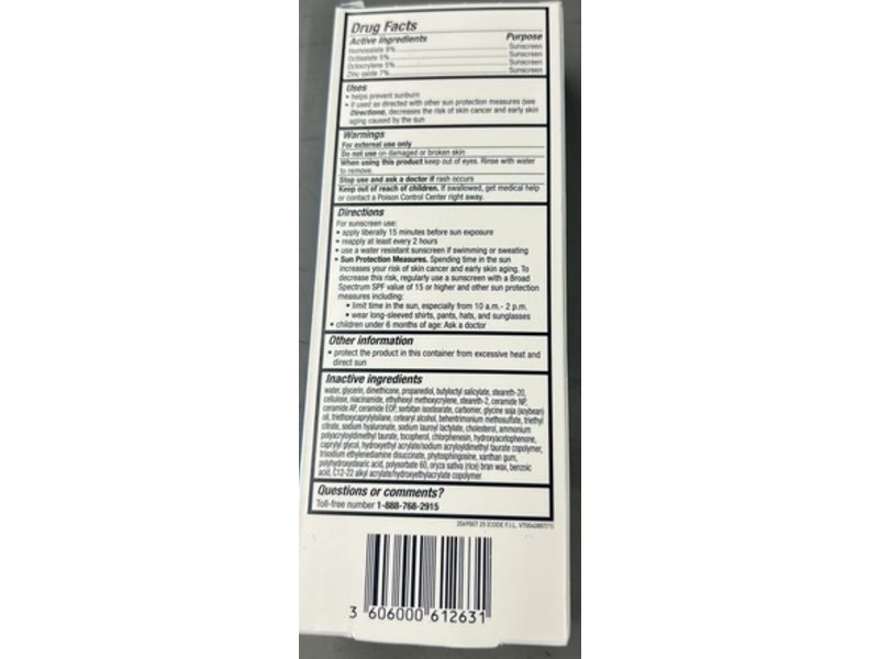 CeraVe Facial Sunscreen Moisturizing Lotion, SPF 50, Ceramides, Niacinamide & Hyaluronic Acid, 3 fl oz/89 mL