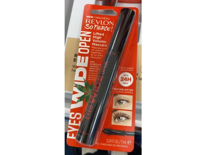 Revlon So Fierce! Eyes Wide Open Mascara, 101 Blackest Black, 0.24 fl oz/7 mL