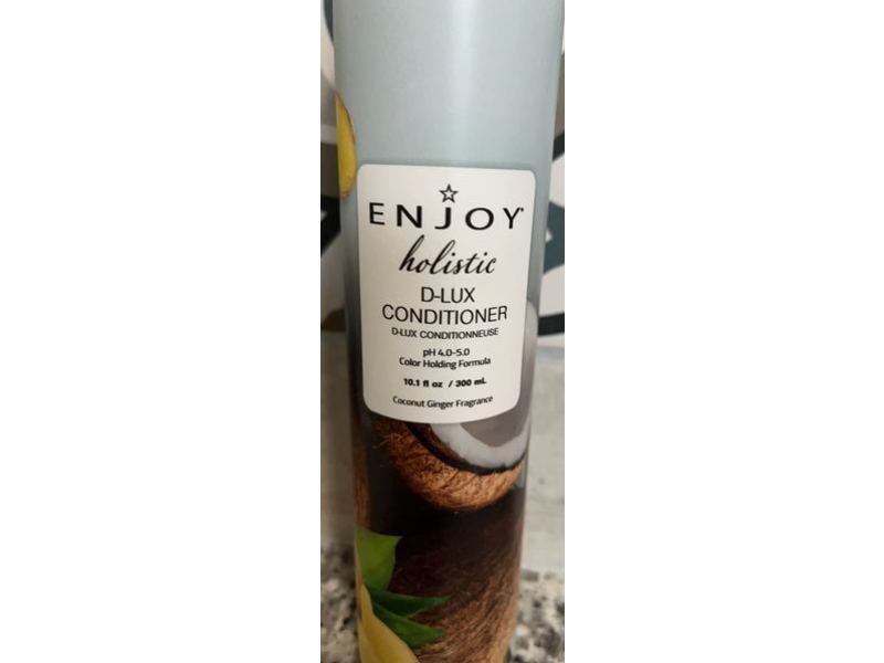 Enjoy Holistic D-Lux Conditioner, Coconut Ginger Fragrance, 10.1 fl oz/300 mL