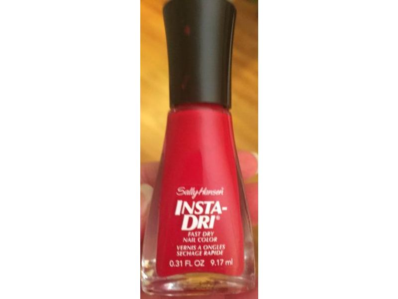 Sally Hansen Insta-Dri Fast Dry Nail Color, Rapid Red, 0.31 fl oz/9.17 mL