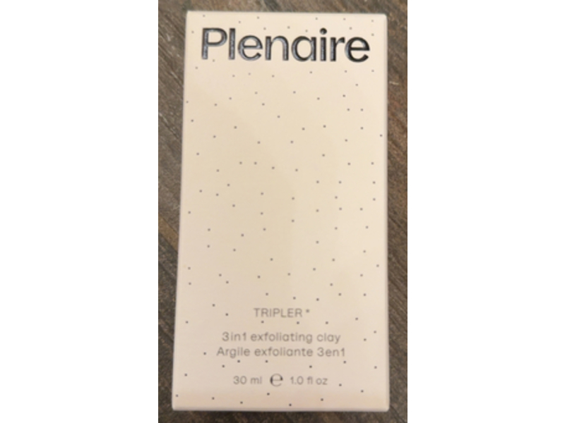 Plenaire Tripler 3-In-1 Exfoliating Clay, 1 fl oz/30 mL