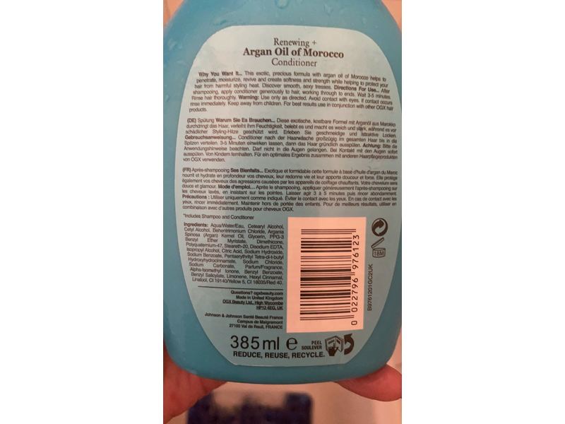 Ogx Renewing Conditioner, Argan Oil Morocco, 19.5 fl oz/577 mL