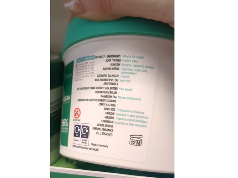 Garnier Body Superfood Moisturising Cream, Aloe Vera + Magnesium, 380 mL