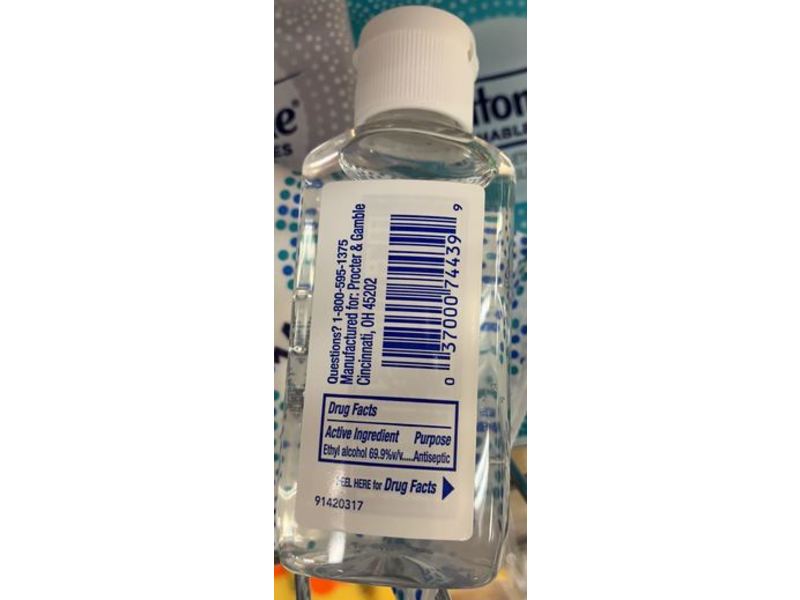 Safeguard Alcohol Hand Sanitizer, Fresh Clean Scent, 2 fl oz/59 mL