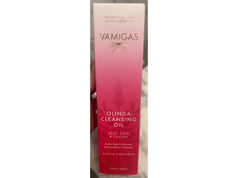 Vamigas Olinda Cleansing Oil, Acai, Chia & Cactus, 4.05 fl oz/120 mL