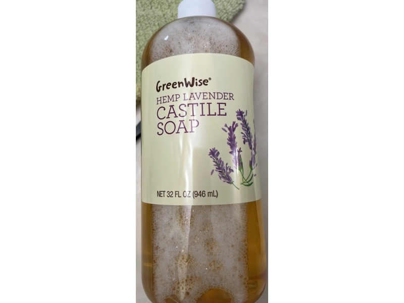 GreenWise Castile Soap, Hemp Lavender, 32 fl oz/946 mL