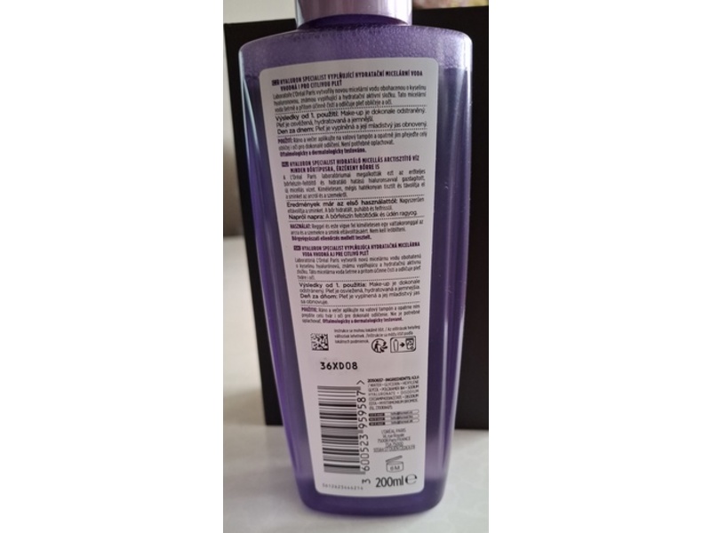 L'Oreal Paris Replumping Moisturizing Micellar Water, 200 mL