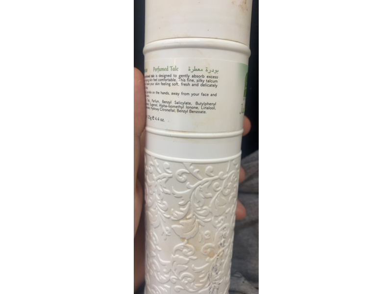 Bioluxe Perfume Talc, Jasmine, 4.4 oz/125 g