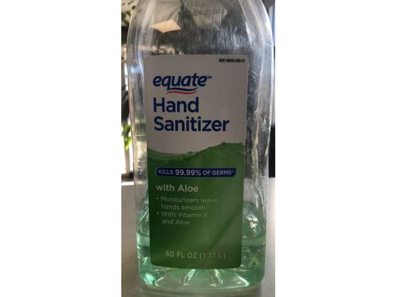 Equate Hand Sanitizer With Aloe, 60 fl oz/1.77 L