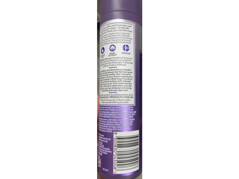 Toni & Guy Purple Shampoo, Pearl Extract, 250 mL