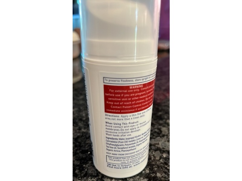 CBD STAT THC-Free Muscle Gel, 3 fl oz/88.7 mL