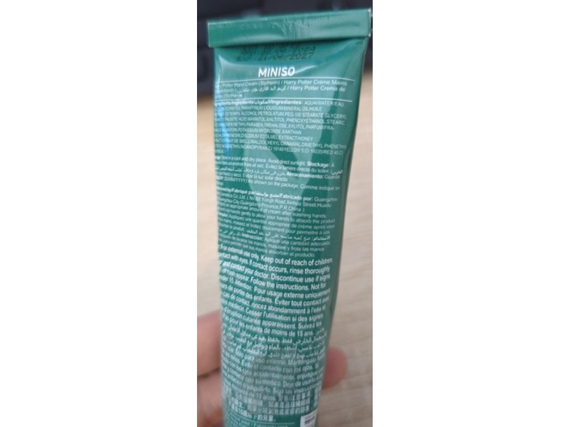 Harry Potter Hand Cream, Slytherin, 1.76 fl oz/50 mL