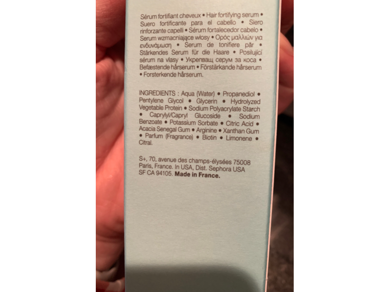 Sephora Strengthening Hair Serum, Fortify + Increase Density, 1.69 fl oz/50 mL