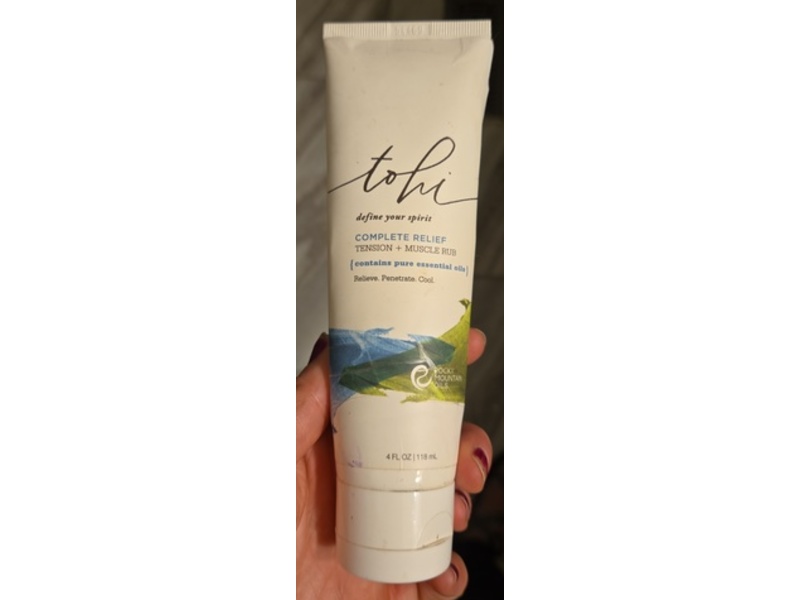 Rocky Mountain Oils Tohi Complete Relief Tension + Muscle Rub, 4 fl oz/118 mL