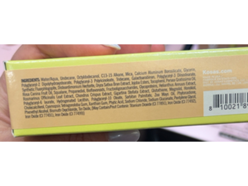 Kosas Glow I.V. Vitamin-Infused Skin Enhancer, Illuminate, 1 fl oz/30 mL