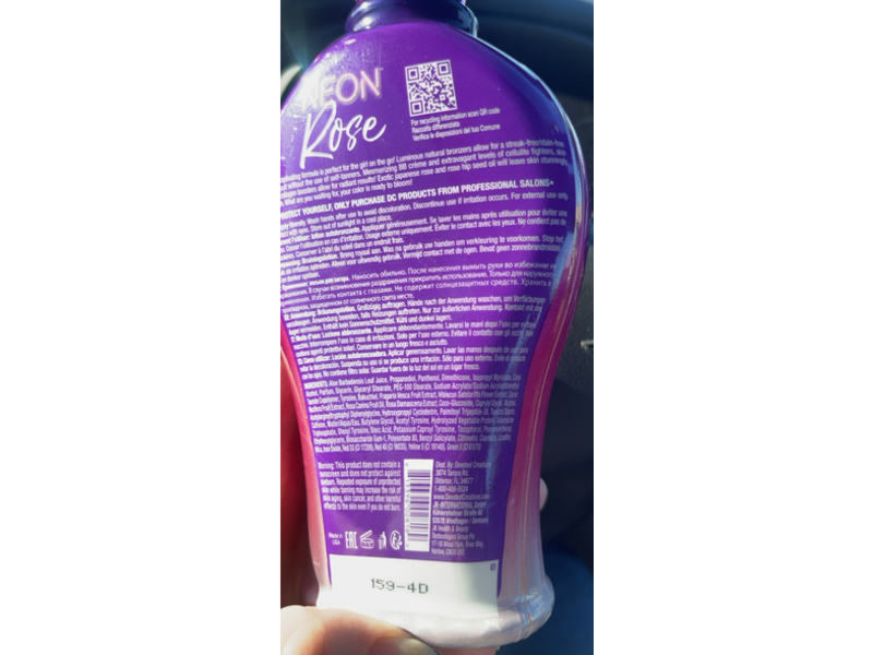 Devoted Creations Dark Tanning Lotion, Neon Rose, 12.25 fl oz/362 mL