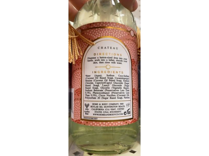 Chateau Hand Soap, Sea Salt And Coconut, 16 fl oz/473 ml