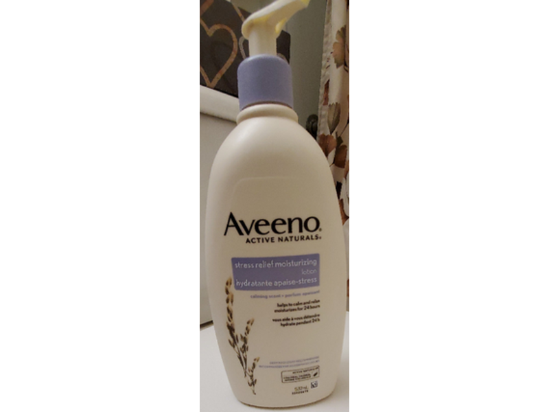 Aveeno Stress Relief Moisturizing Lotion, Lavender Scent, 532 mL