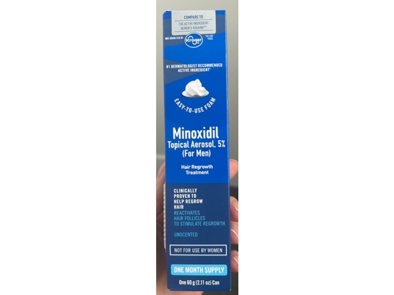 Kroger Minoxidil Topical Aerosol Hair Regrowth Treatment, 2.11 oz/60 g