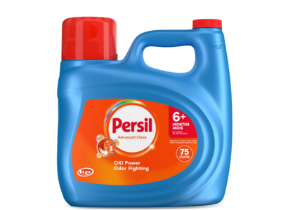 Persil Advanced Clean Oxi Power + Odor Fighting Liquid Laundry Detergent, 75 Loads, 126 fl oz/3.72 L